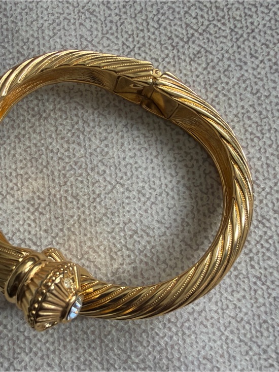 Joan Rivers Jewelry - Joan Rivers Gold Twist Cable Bangle Bracelet - Women Jewelry